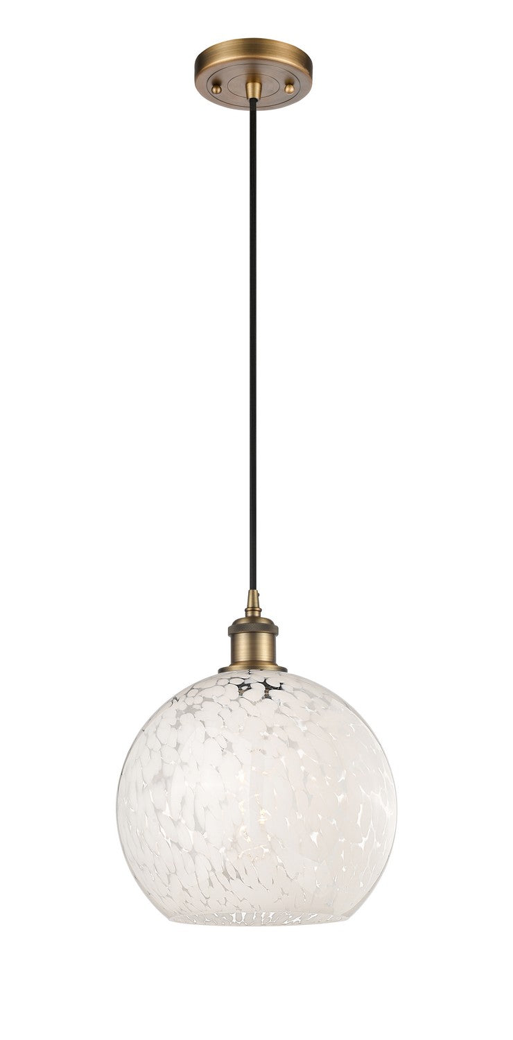 Innovations 516-1P-BB-G1216-10WM LED Mini Pendant, Brushed Brass