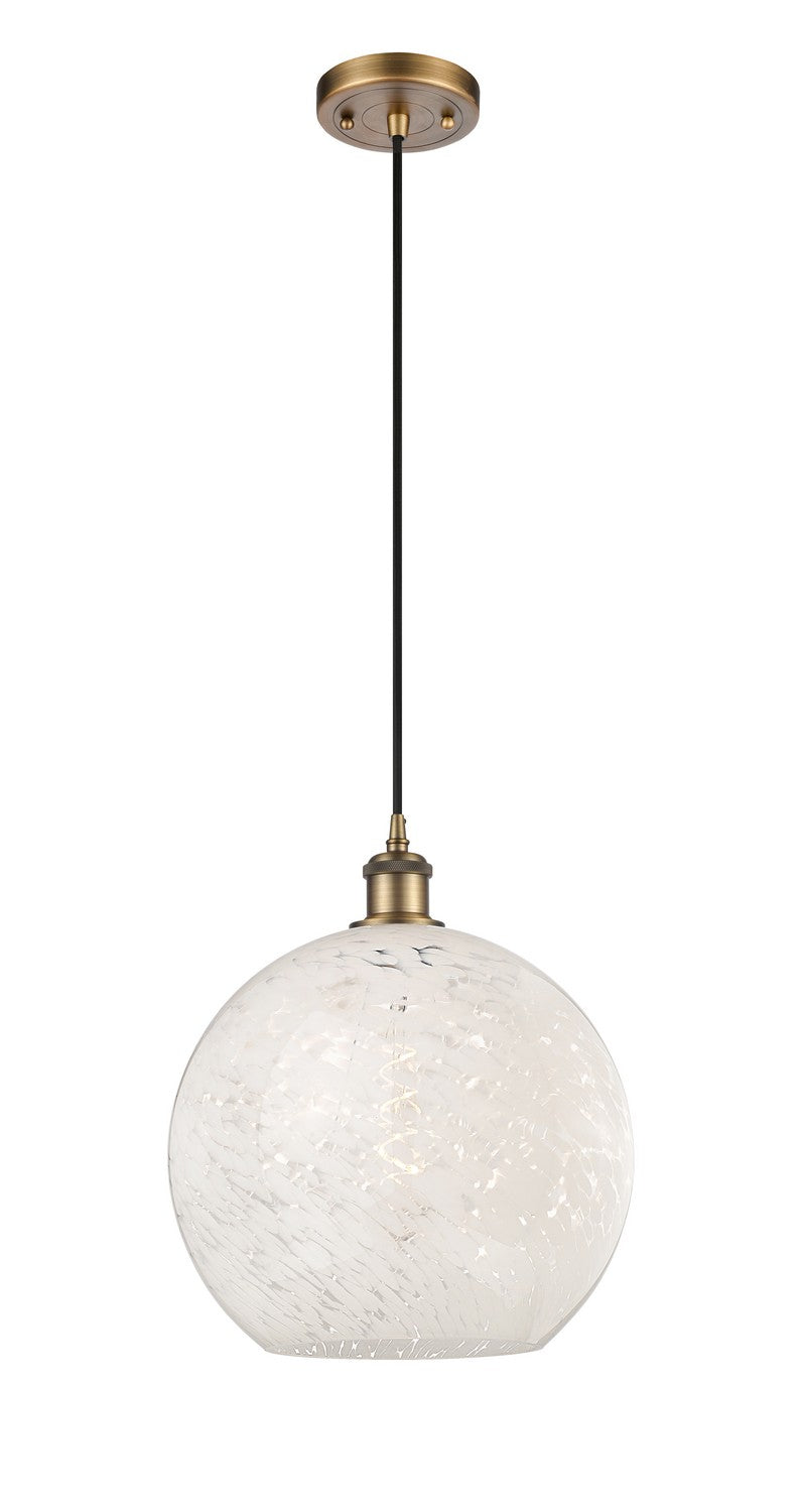 Innovations 516-1P-BB-G1216-12WM LED Mini Pendant, Brushed Brass