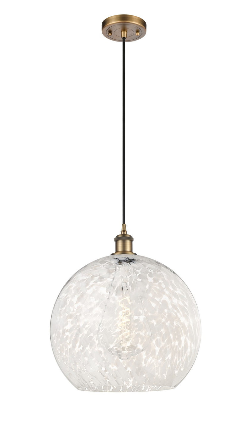 Innovations 516-1P-BB-G1216-14WM LED Pendant, Brushed Brass