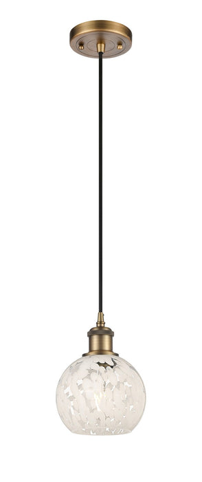 Innovations 516-1P-BB-G1216-6WM LED Mini Pendant, Brushed Brass