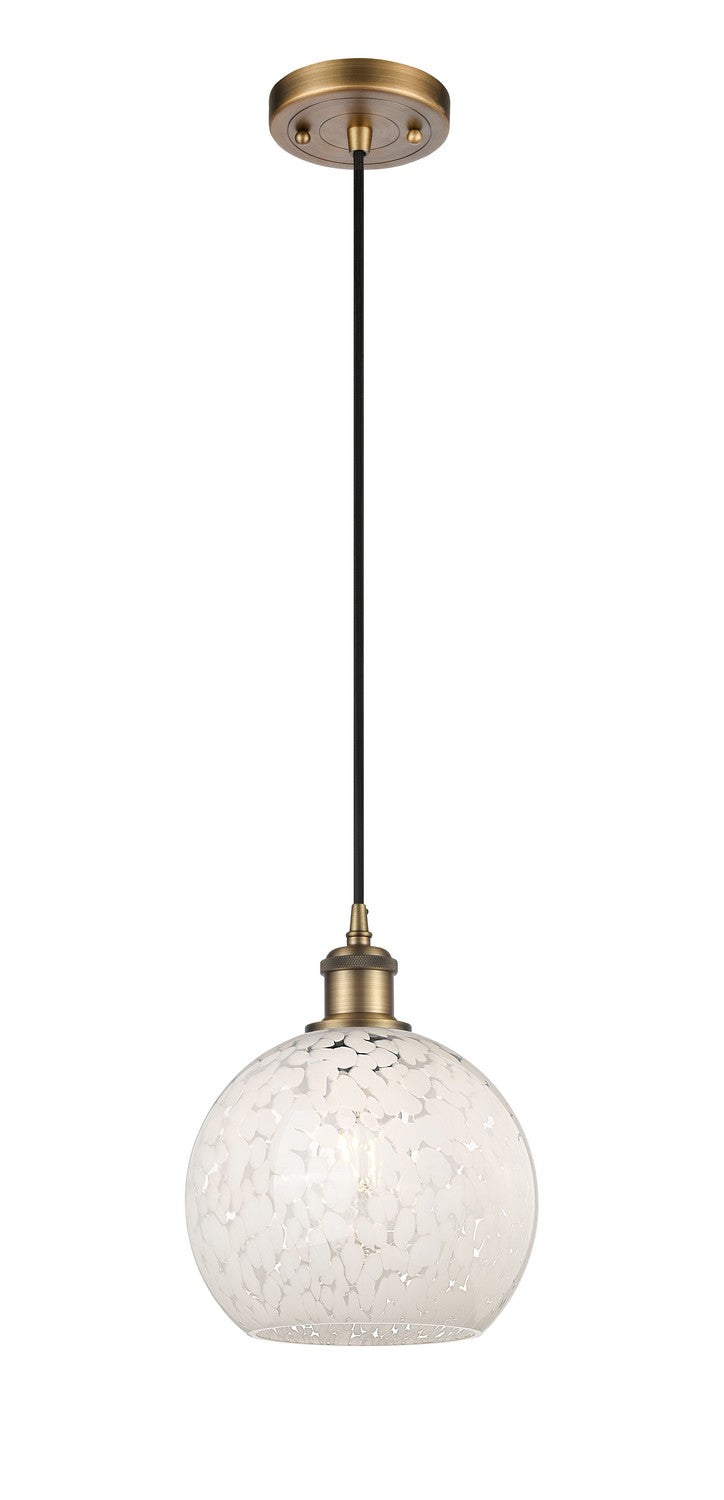 Innovations 516-1P-BB-G1216-8WM LED Mini Pendant, Brushed Brass