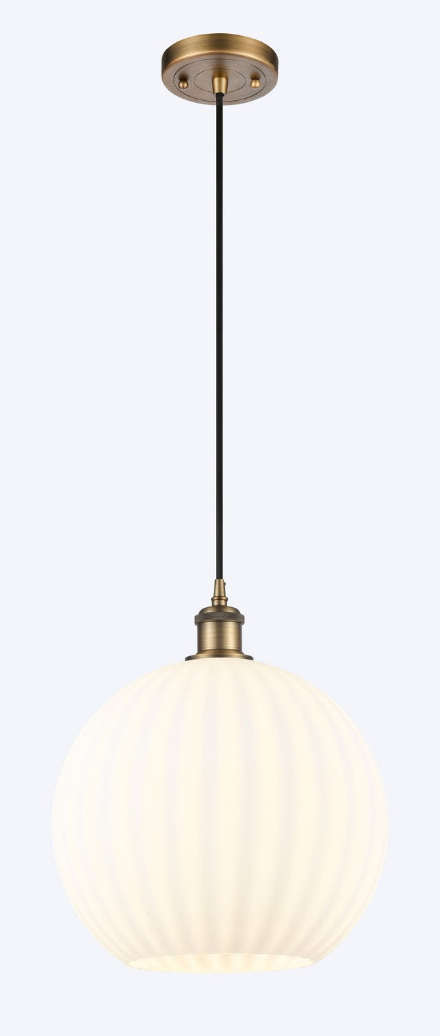 Innovations 516-1P-BB-G1217-12WV LED Mini Pendant, Brushed Brass