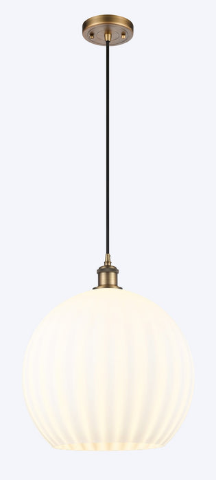 Innovations 516-1P-BB-G1217-14WV LED Pendant, Brushed Brass