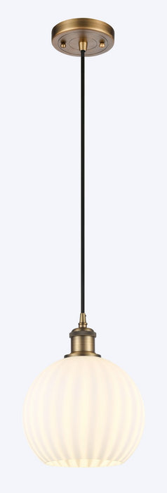 Innovations 516-1P-BB-G1217-8WV LED Mini Pendant, Brushed Brass
