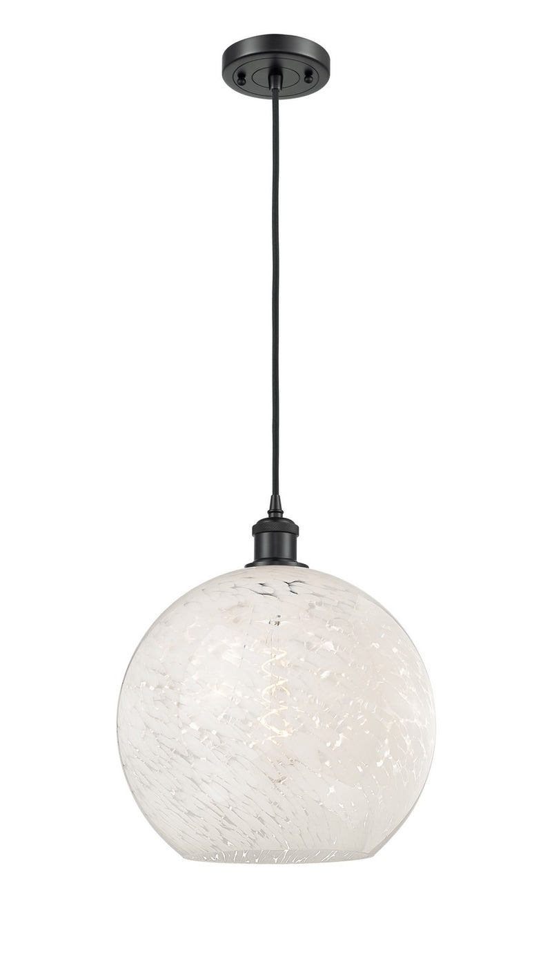 Innovations 516-1P-BK-G1216-12WM LED Mini Pendant, Matte Black