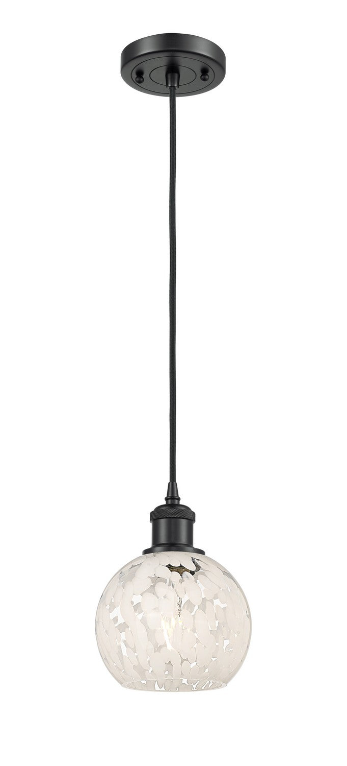 Innovations 516-1P-BK-G1216-6WM LED Mini Pendant, Matte Black