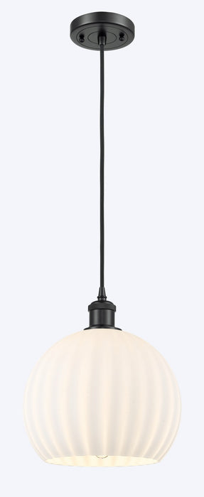 Innovations 516-1P-BK-G1217-10WV LED Mini Pendant, Matte Black