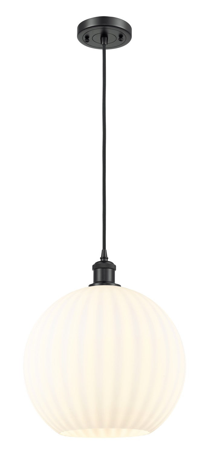 Innovations 516-1P-BK-G1217-12WV LED Mini Pendant, Matte Black