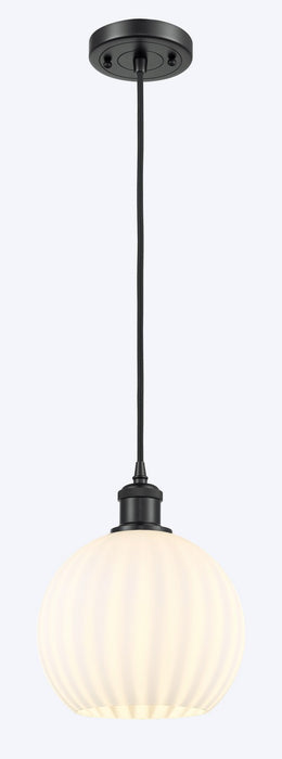 Innovations 516-1P-BK-G1217-8WV LED Mini Pendant, Matte Black