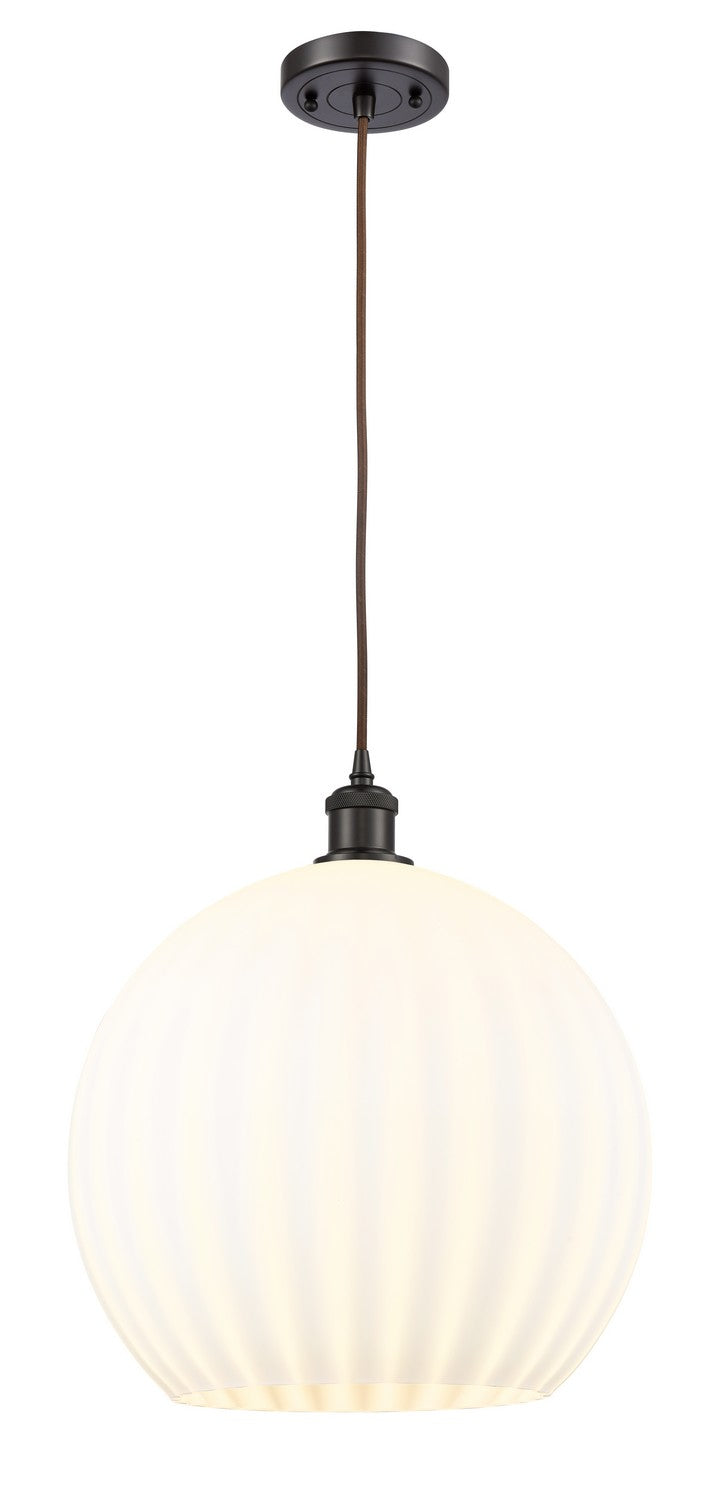 Innovations 516-1P-OB-G1217-14WV LED Pendant, Oil Rubbed Bronze