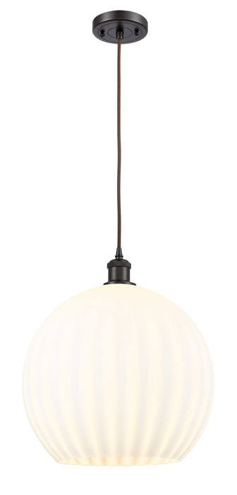 Innovations 516-1P-OB-G1217-14WV LED Pendant, Oil Rubbed Bronze