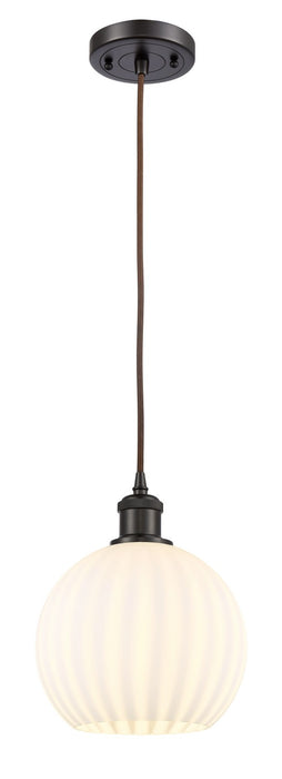 Innovations 516-1P-OB-G1217-8WV LED Mini Pendant, Oil Rubbed Bronze