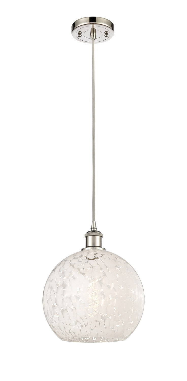Innovations 516-1P-PN-G1216-10WM LED Mini Pendant, Polished Nickel