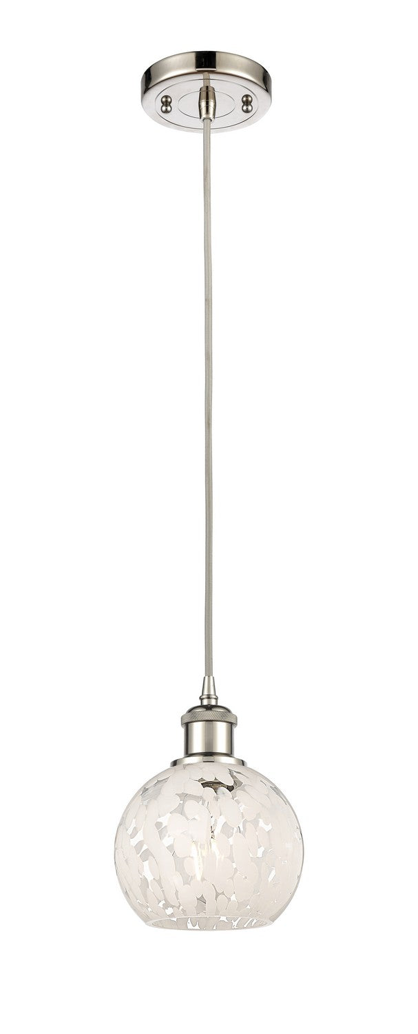 Innovations 516-1P-PN-G1216-6WM LED Mini Pendant, Polished Nickel