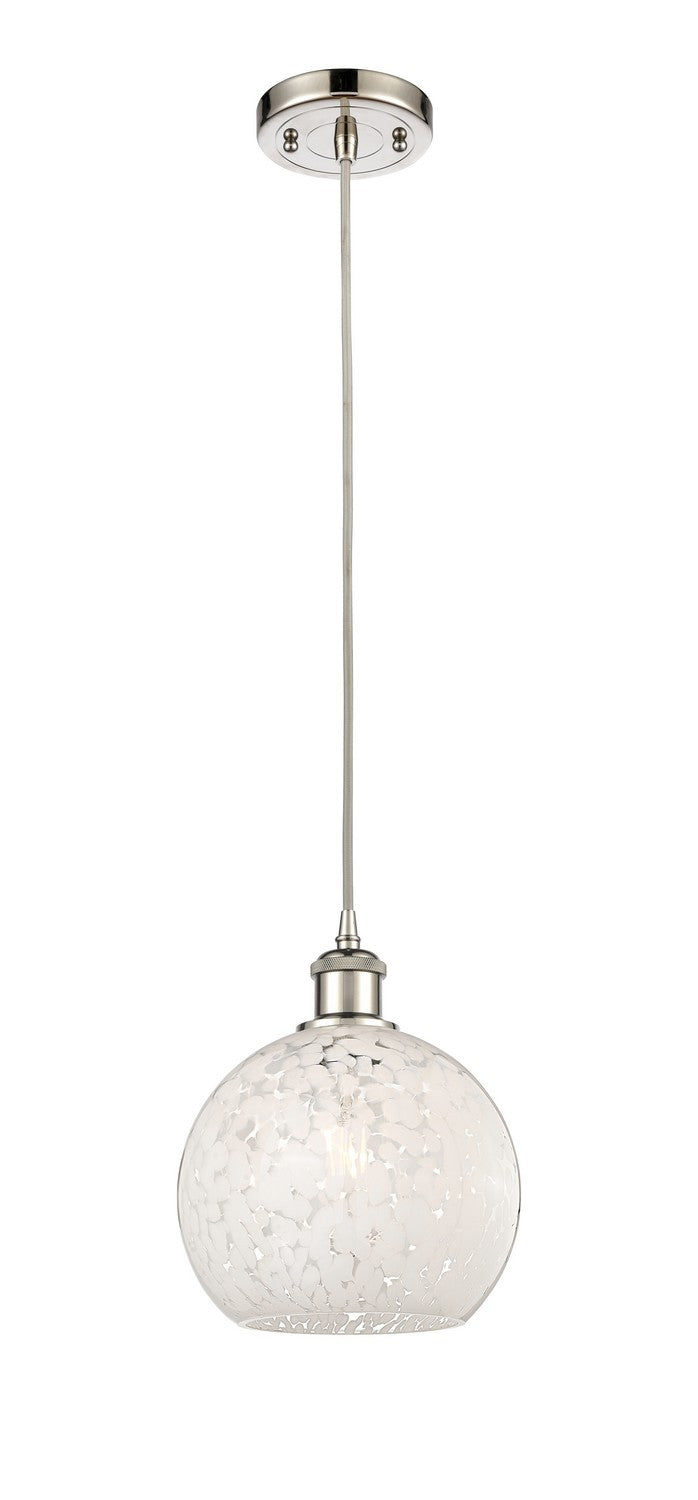 Innovations 516-1P-PN-G1216-8WM LED Mini Pendant, Polished Nickel