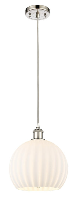 Innovations 516-1P-PN-G1217-10WV LED Mini Pendant, Polished Nickel