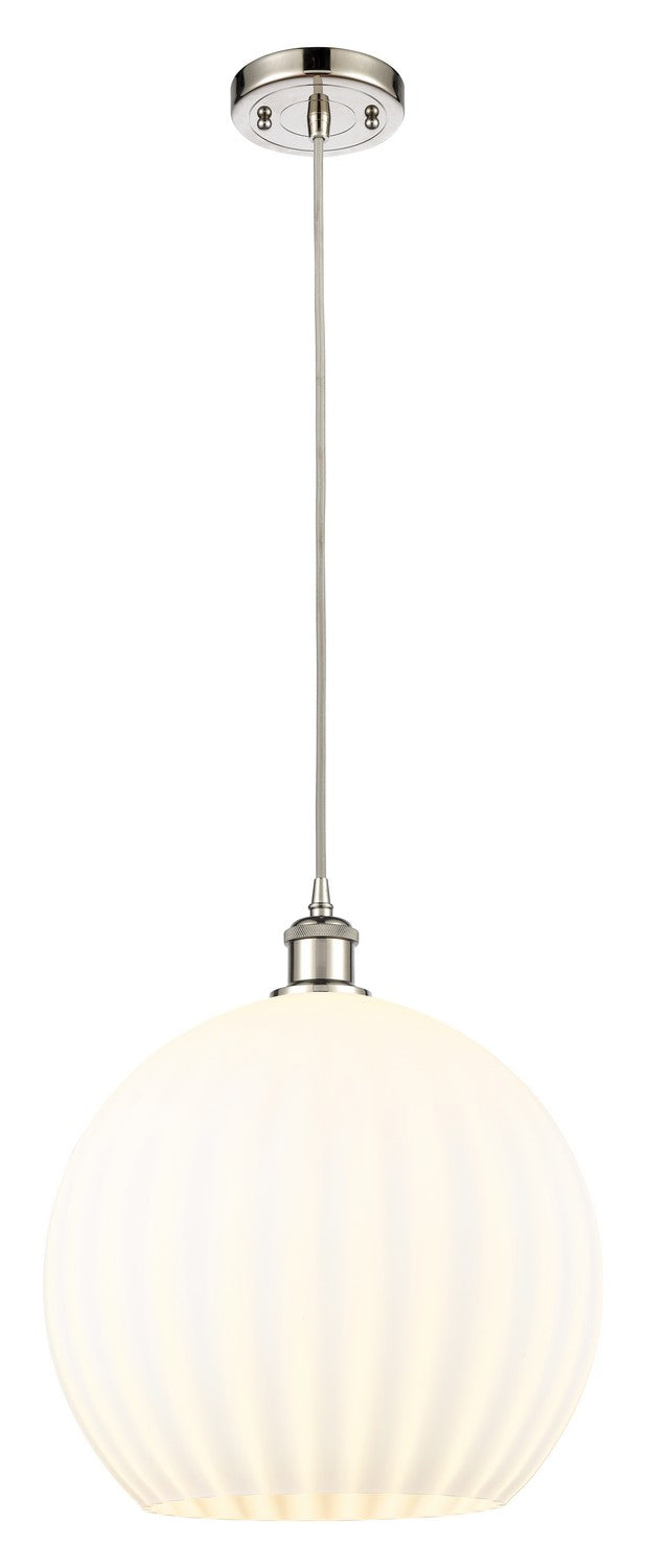 Innovations 516-1P-PN-G1217-14WV LED Pendant, Polished Nickel