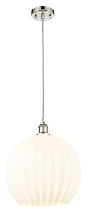 Innovations 516-1P-PN-G1217-14WV LED Pendant, Polished Nickel