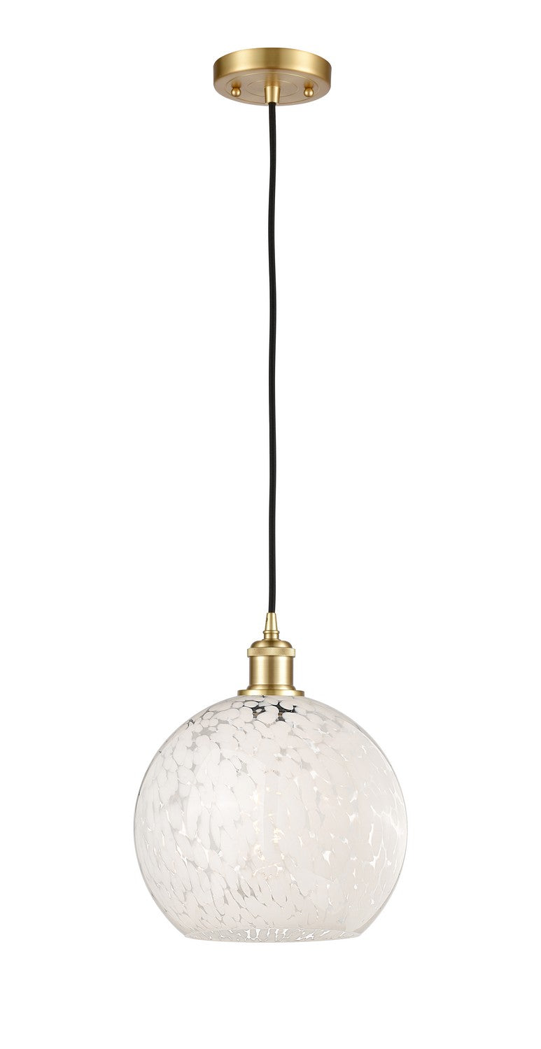 Innovations 516-1P-SG-G1216-10WM LED Mini Pendant, Satin Gold