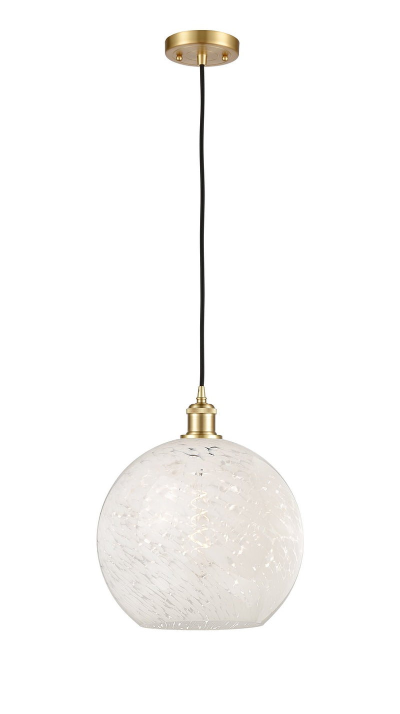 Innovations 516-1P-SG-G1216-12WM LED Mini Pendant, Satin Gold