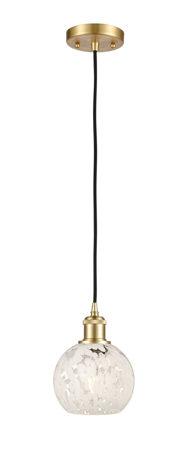 Innovations 516-1P-SG-G1216-6WM LED Mini Pendant, Satin Gold