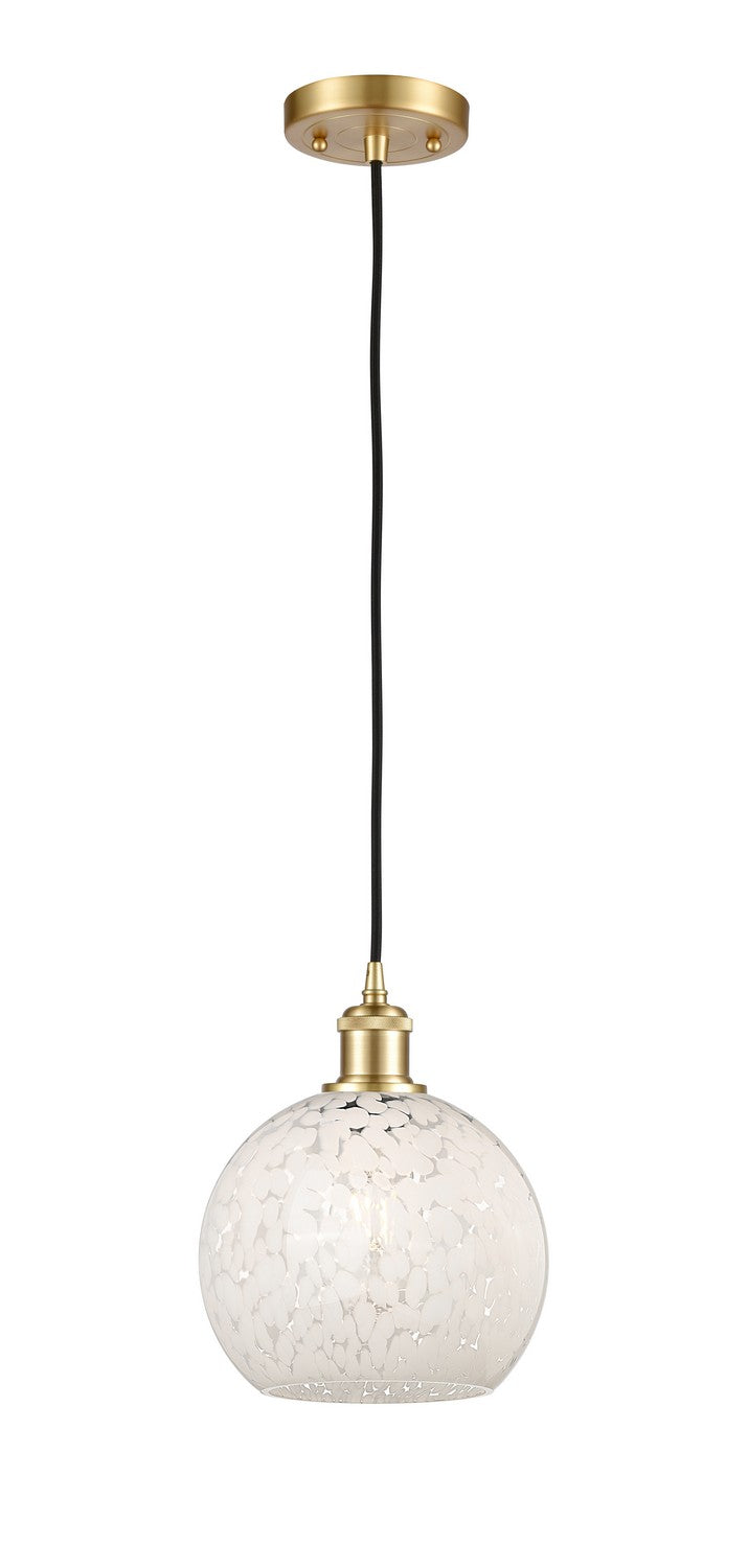 Innovations 516-1P-SG-G1216-8WM LED Mini Pendant, Satin Gold