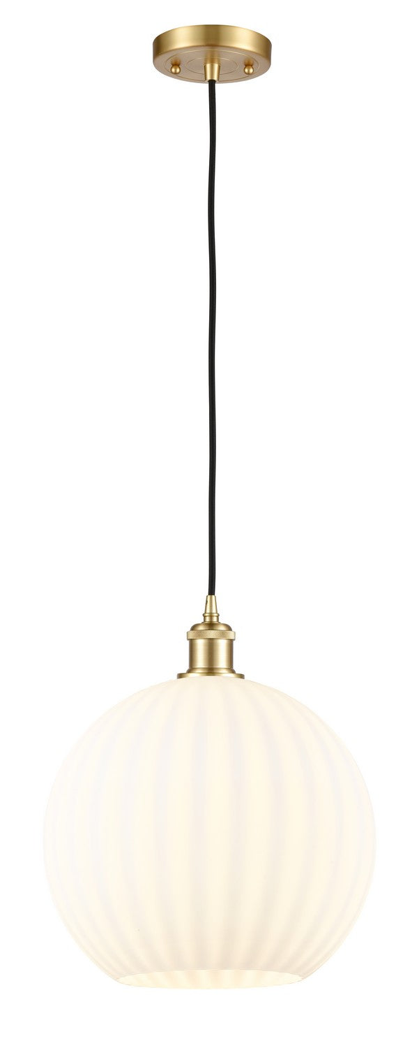 Innovations 516-1P-SG-G1217-12WV LED Mini Pendant, Satin Gold