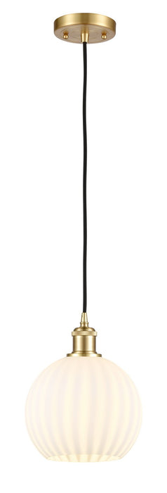 Innovations 516-1P-SG-G1217-8WV LED Mini Pendant, Satin Gold