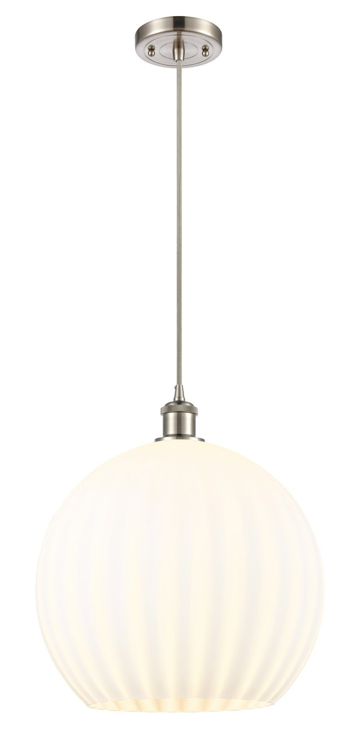Innovations 516-1P-SN-G1217-14WV LED Pendant, Brushed Satin Nickel