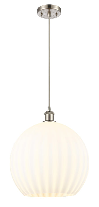 Innovations 516-1P-SN-G1217-14WV LED Pendant, Brushed Satin Nickel