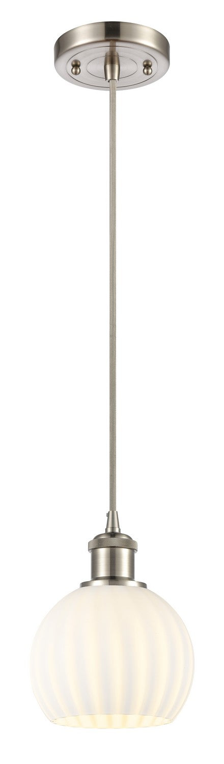 Innovations 516-1P-SN-G1217-6WV LED Mini Pendant, Brushed Satin Nickel