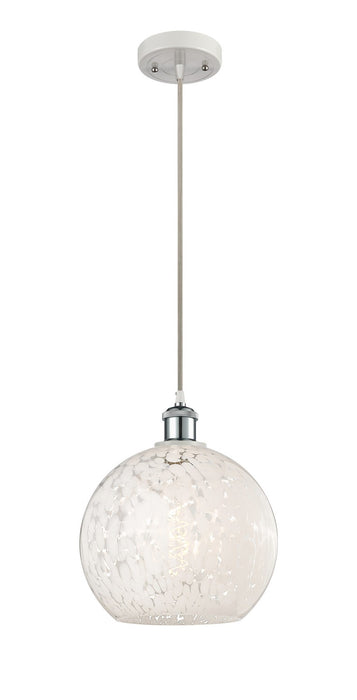 Innovations 516-1P-WPC-G1216-10WM LED Mini Pendant, White Polished Chrome