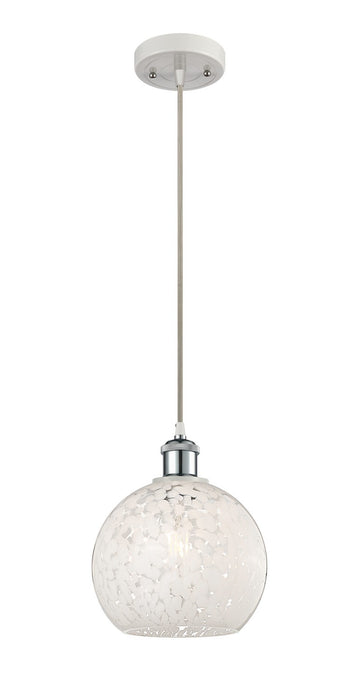 Innovations 516-1P-WPC-G1216-8WM LED Mini Pendant, White Polished Chrome