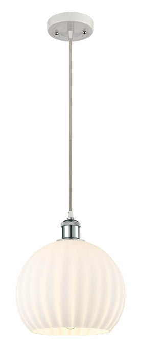 Innovations 516-1P-WPC-G1217-10WV LED Mini Pendant, White Polished Chrome