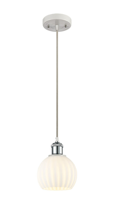 Innovations 516-1P-WPC-G1217-6WV LED Mini Pendant, White Polished Chrome