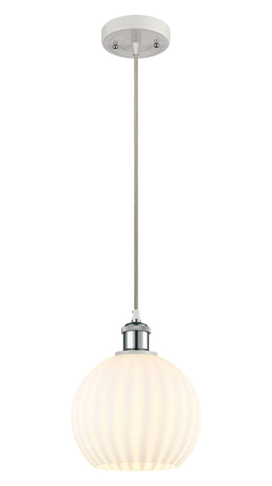 Innovations 516-1P-WPC-G1217-8WV LED Mini Pendant, White Polished Chrome
