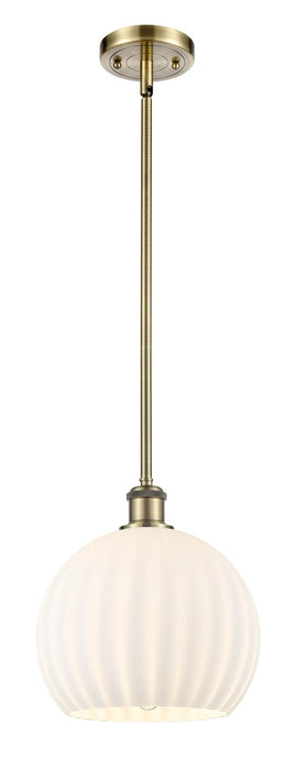 Innovations 516-1S-AB-G1217-10WV LED Mini Pendant, Antique Brass