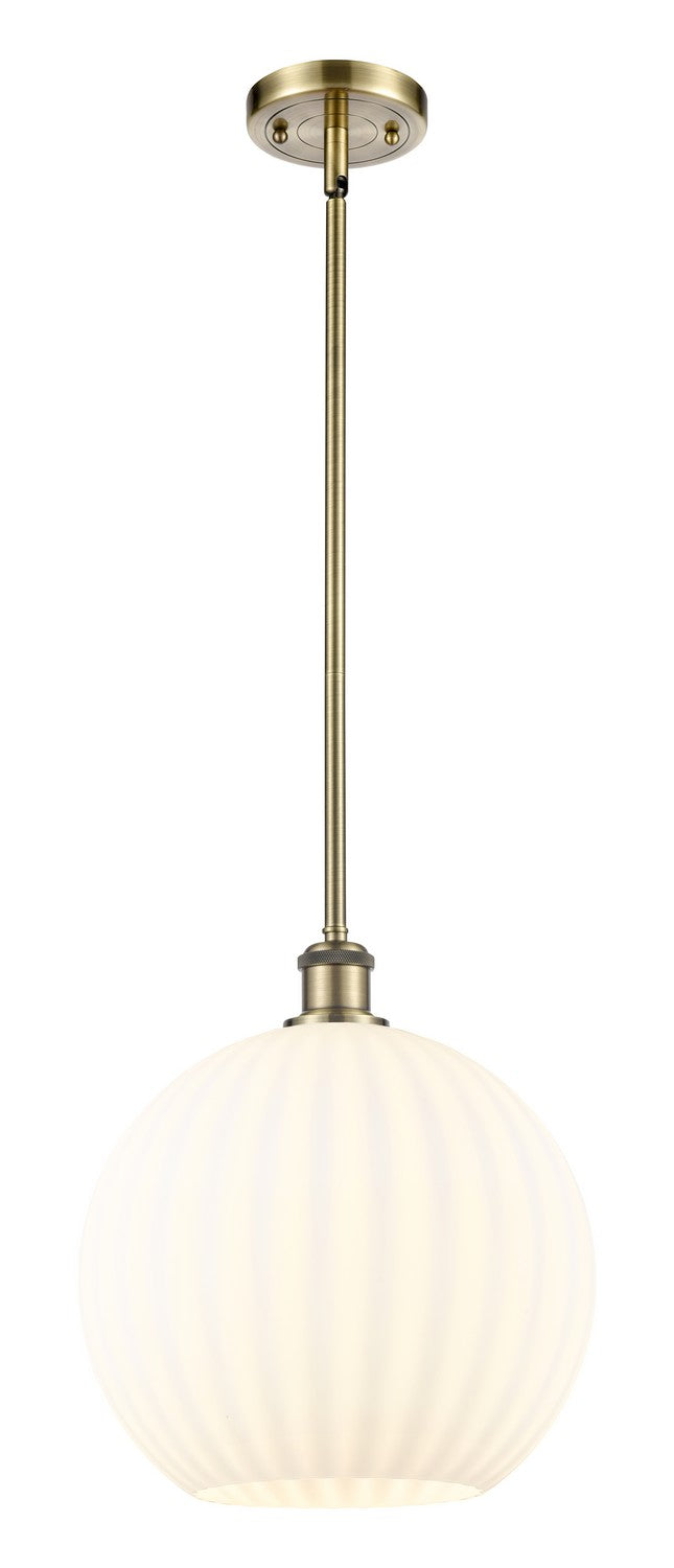 Innovations 516-1S-AB-G1217-12WV LED Mini Pendant, Antique Brass
