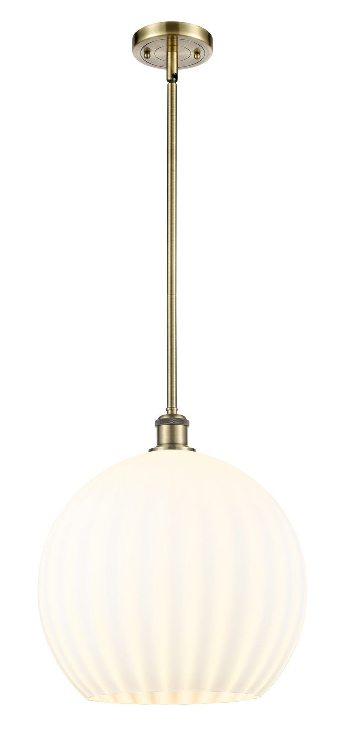 Innovations 516-1S-AB-G1217-14WV LED Pendant, Antique Brass