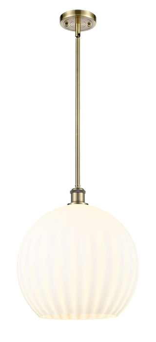 Innovations 516-1S-AB-G1217-14WV LED Pendant, Antique Brass