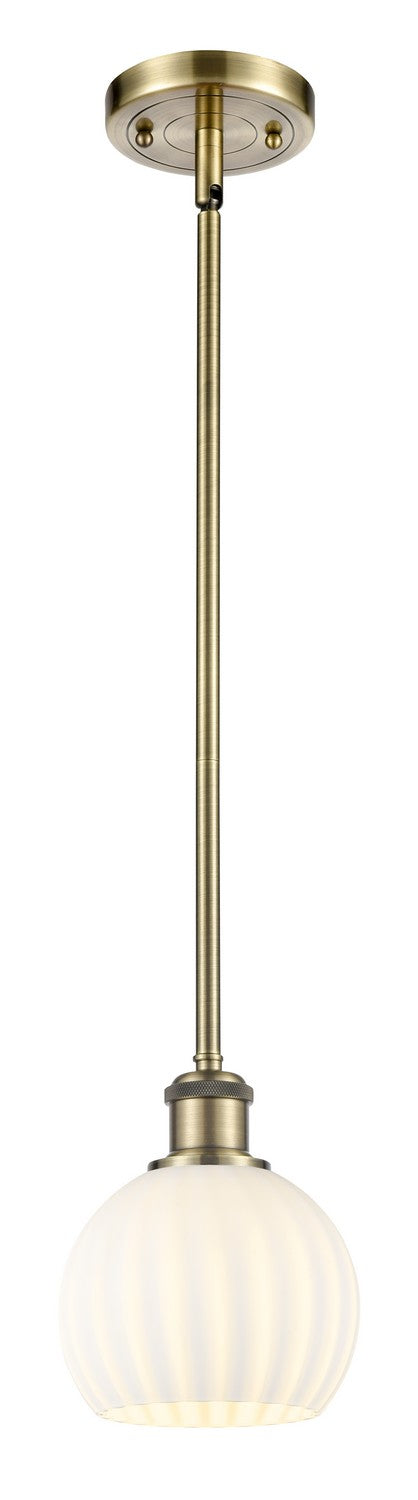 Innovations 516-1S-AB-G1217-6WV LED Mini Pendant, Antique Brass
