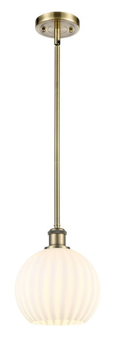 Innovations 516-1S-AB-G1217-8WV LED Mini Pendant, Antique Brass