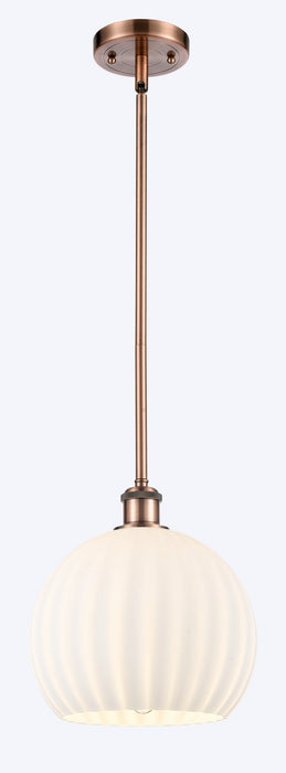 Innovations 516-1S-AC-G1217-10WV LED Mini Pendant, Antique Copper