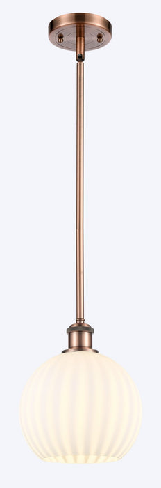 Innovations 516-1S-AC-G1217-8WV LED Mini Pendant, Antique Copper