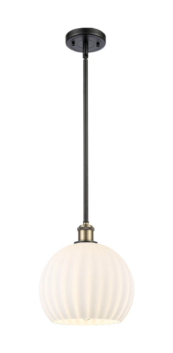 Innovations 516-1S-BAB-G1217-10WV LED Mini Pendant, Black Antique Brass