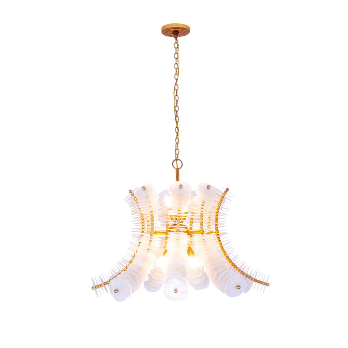 Kalco 523670OL 12 Light Pendant, Oxidized Gold Leaf