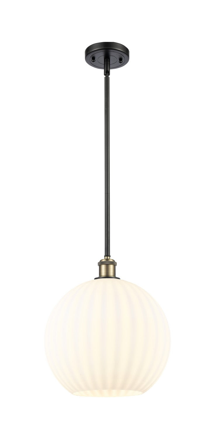 Innovations 516-1S-BAB-G1217-12WV LED Mini Pendant, Black Antique Brass
