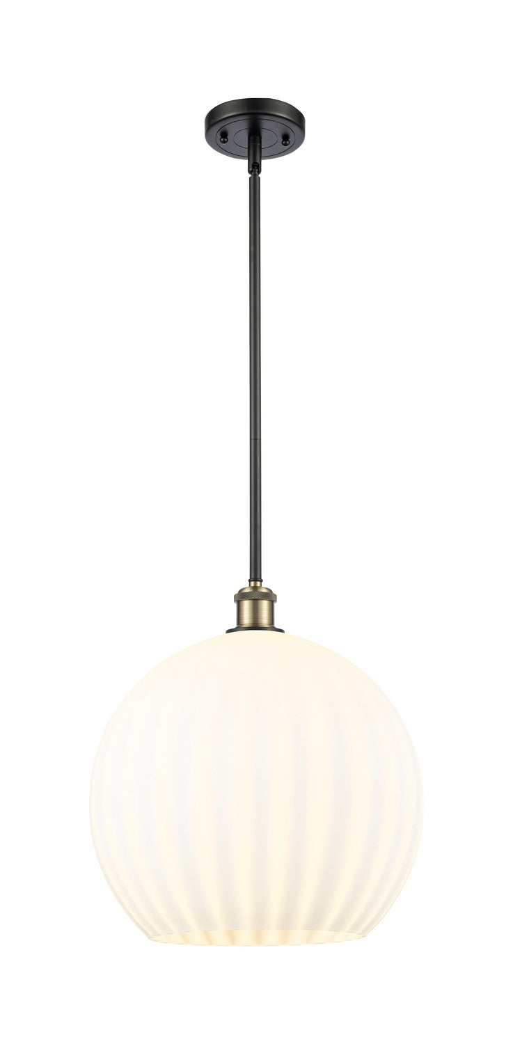 Innovations 516-1S-BAB-G1217-14WV LED Pendant, Black Antique Brass