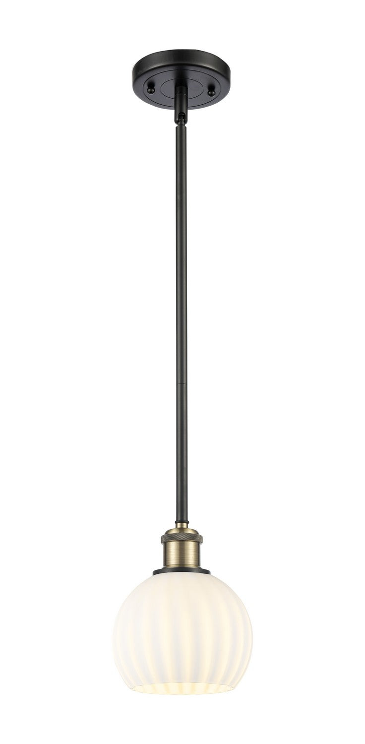 Innovations 516-1S-BAB-G1217-6WV LED Mini Pendant, Black Antique Brass