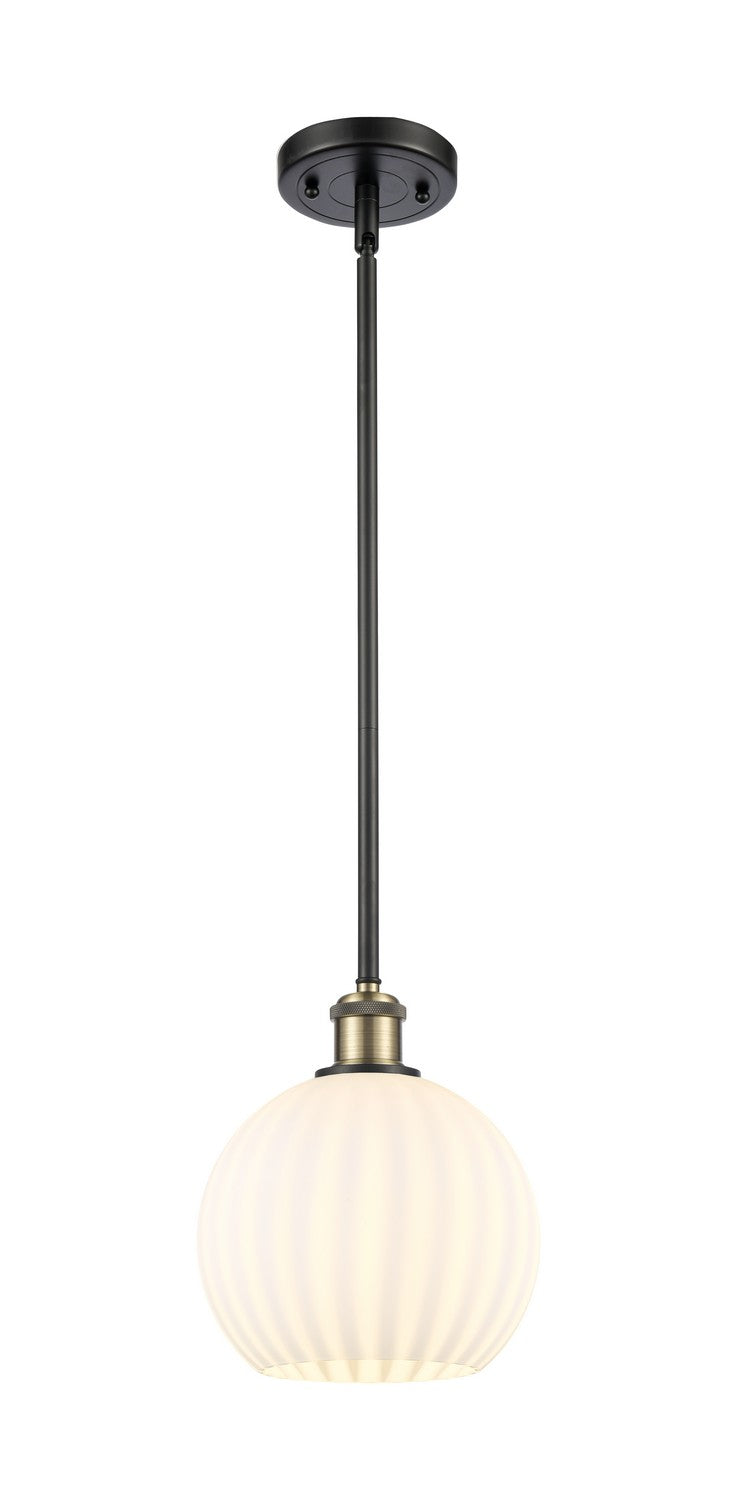 Innovations 516-1S-BAB-G1217-8WV LED Mini Pendant, Black Antique Brass